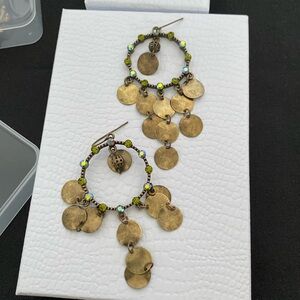 Antique Bronze dangle earrings